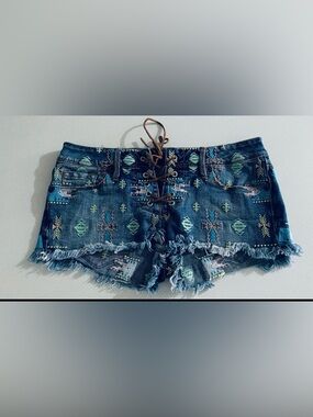 Blue Denim Women's Shorts